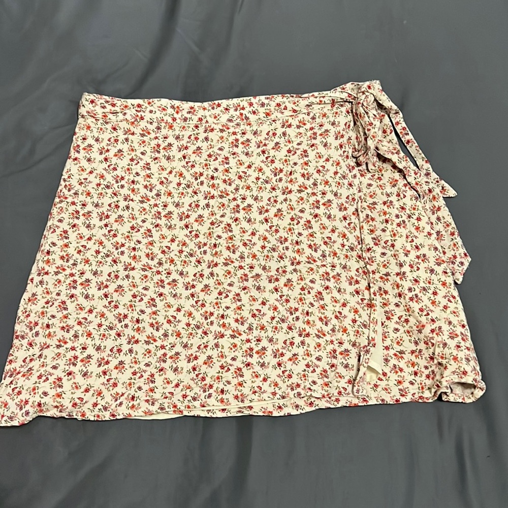 Floral Wrap Skirt